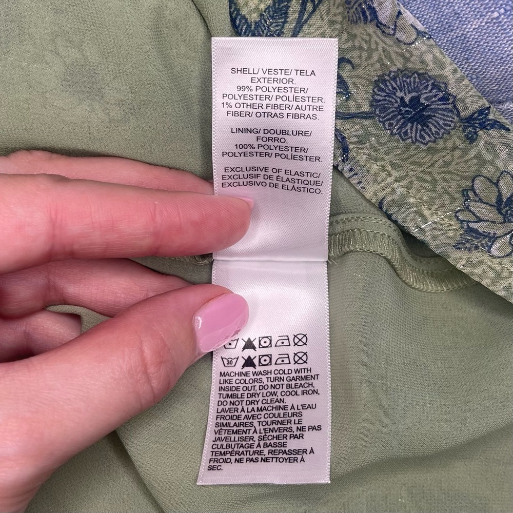 Lucky Brand Green Floral Blouse - Picture 7 of 7